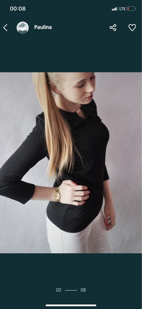 Doczepiany kucyk blond 50 cm wlosy syntetyczne