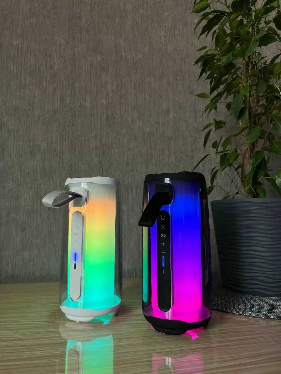 Портативная Блютуз колонка Jbl Pulse 5\Блютуз с подсветкой 40Вт,Черная