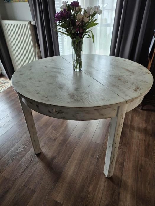 Stól okrągły drewniany