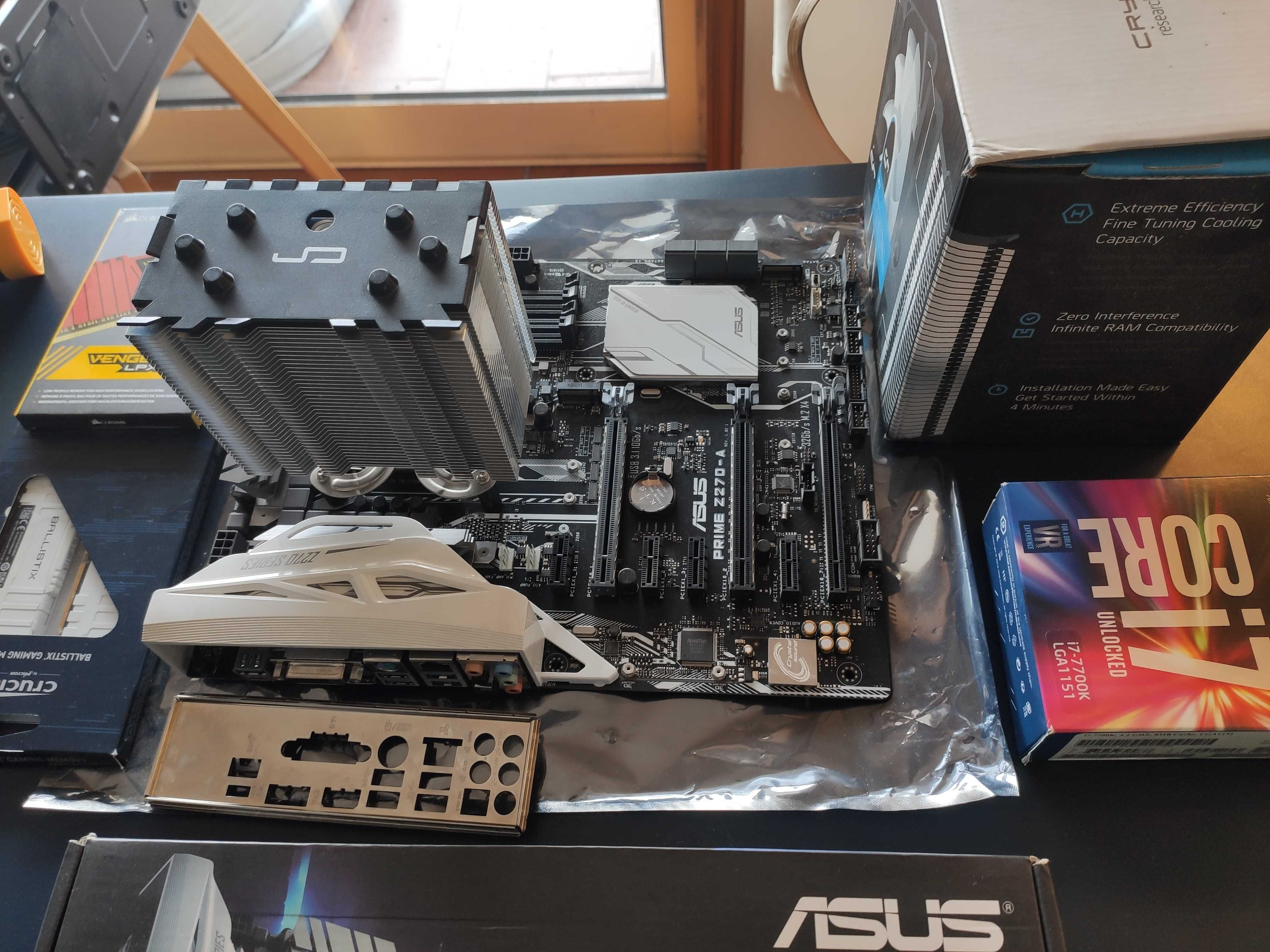 Asus Z270 Prime A, Cryorig H7 e i7 7700k