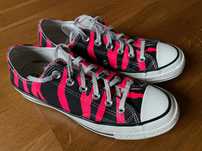 Trampki sneakery Converse Chuck 70 ox zebra czarno czerwone