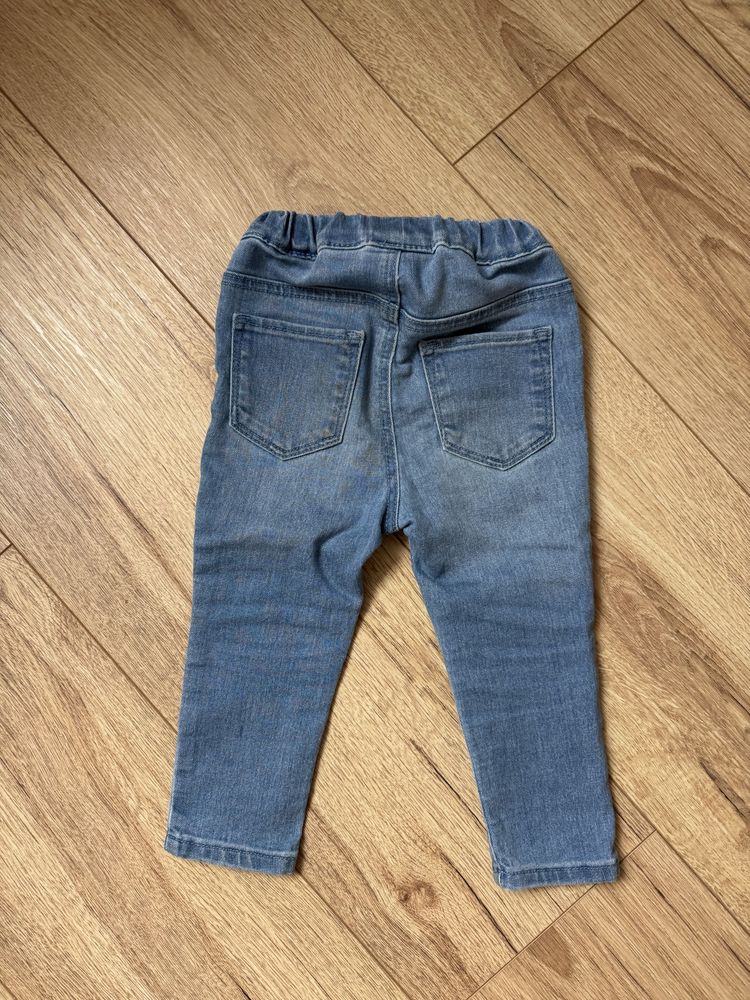 Spodnie jeans jeansowe dla chlopca rurki h&m