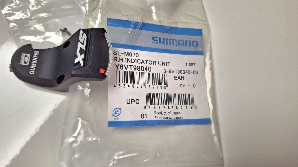 Monitorek manetki SHIMANO prawy SL-M670