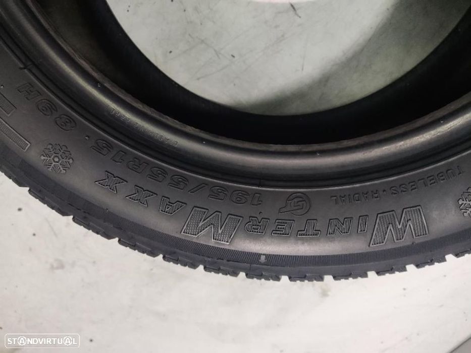 2 pneus semi novos 195-55r15 maxxis - oferta dos portes 75 euros