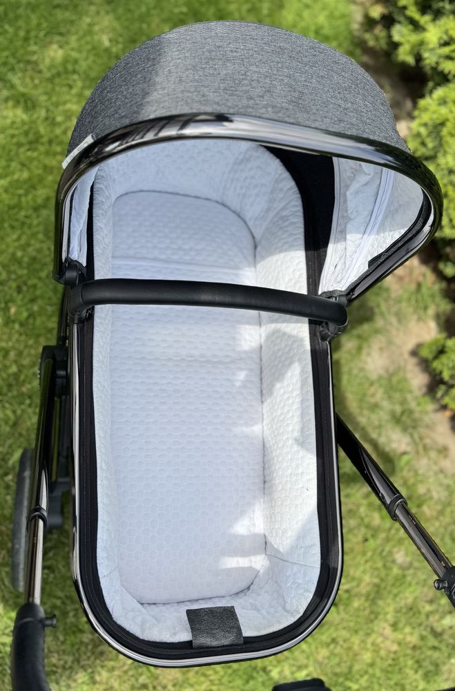 Wózek 2w1 muuvo quick 2.0 black chrome gondola XL