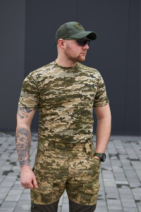 Військова тактична футболка ЗСУ ХБ олива, койот, мультикам, піксель