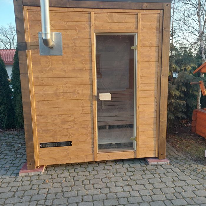 sauna opalana drewnem domki z drewna altany zadaszenia