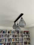 Lampa sufitowa. Szklane klosze