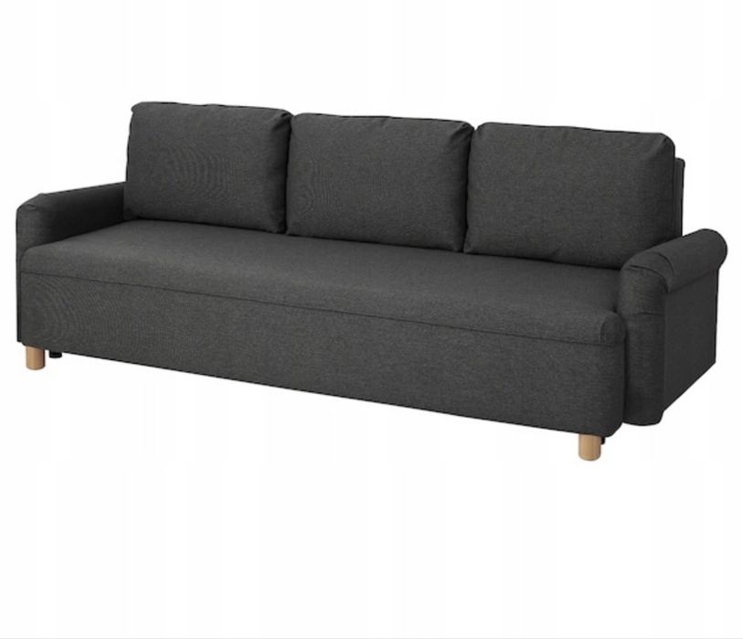 IKEA GRIMHULT Rozkładana sofa 3-osobowa szary uzywana 6 razy
