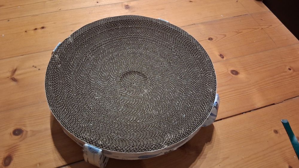 Drapak dla kota, legowisko do drapania, 2 w 1, okrągłe. 36x10