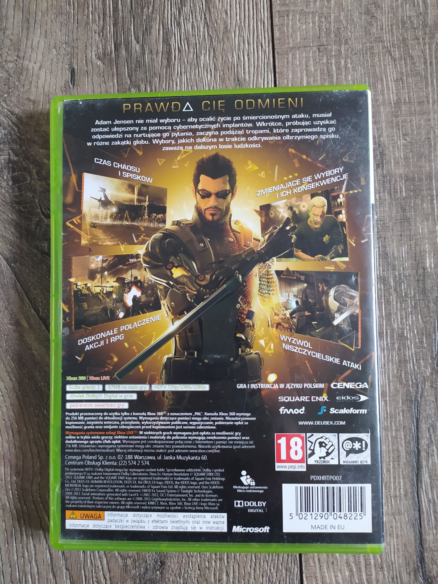 Gra Xbox 360 Deus Ex PL Wysyłka w 24h