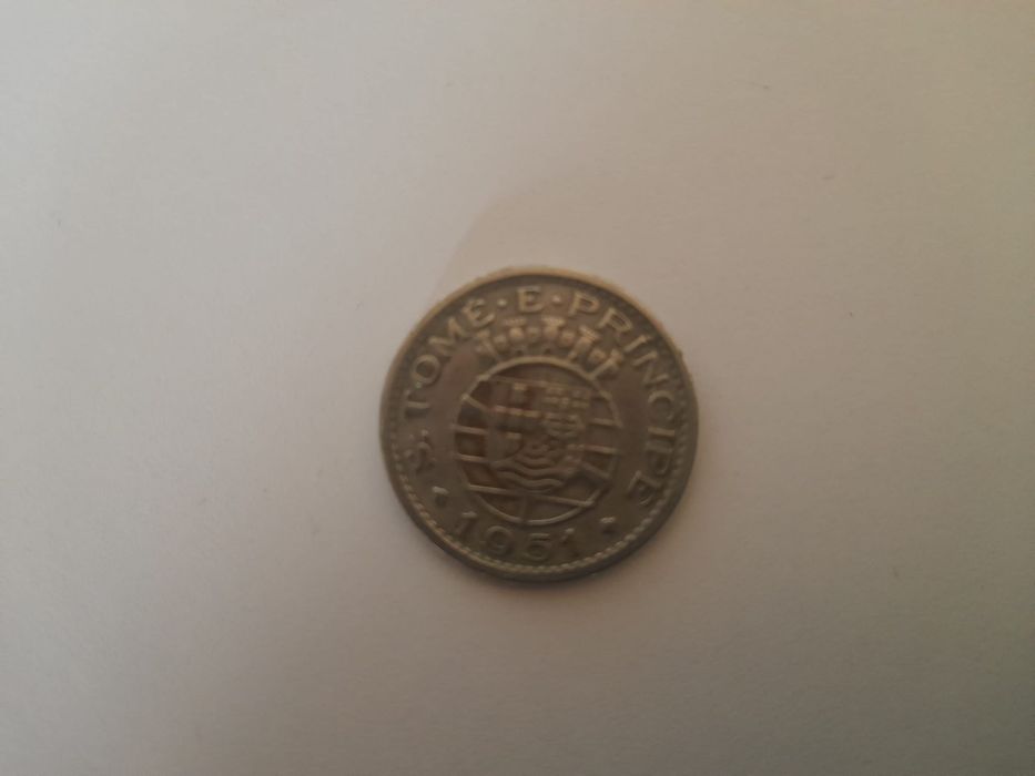 Moeda São Tomé: 50centavos - 1951 MBC/quase BELA