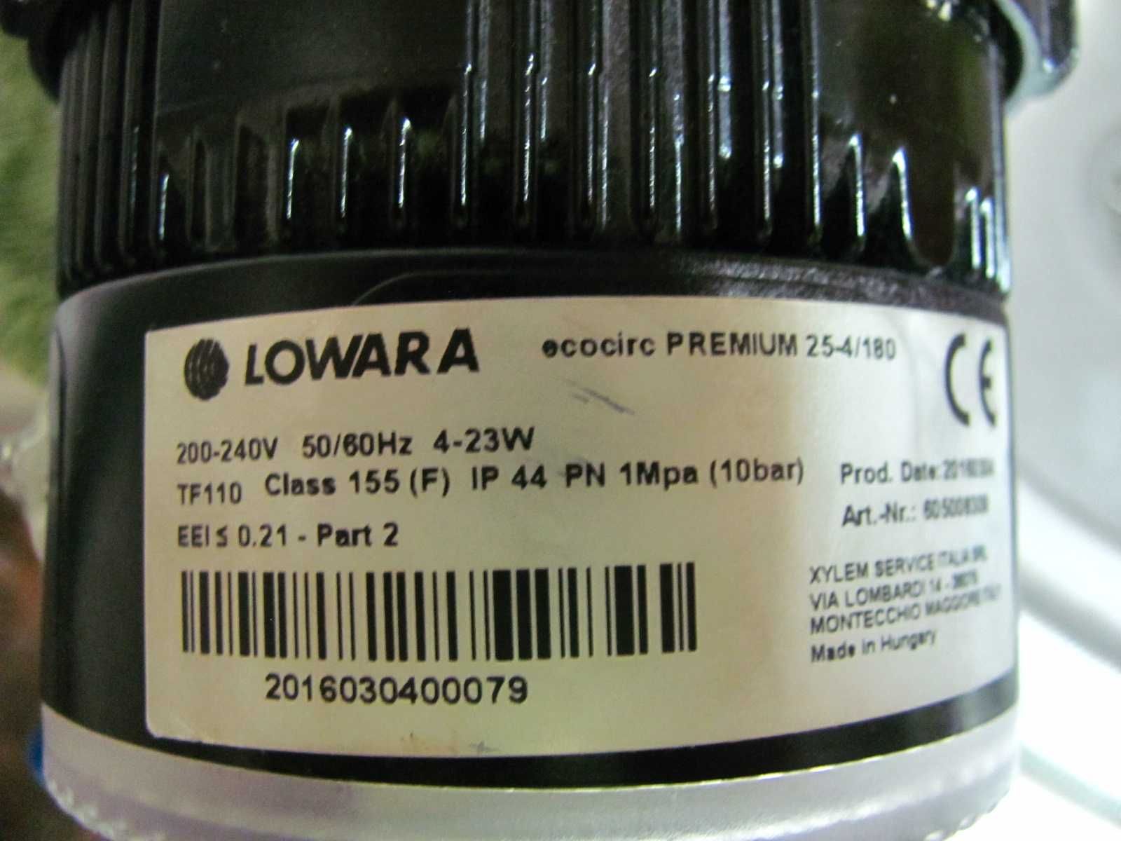 Cyfrowa elektroniczna pompa obiegowa do instalacji C.O. LOWARA