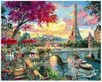 Malowanie Po Numerach Francja Paryż Obraz z Ramą 40x50