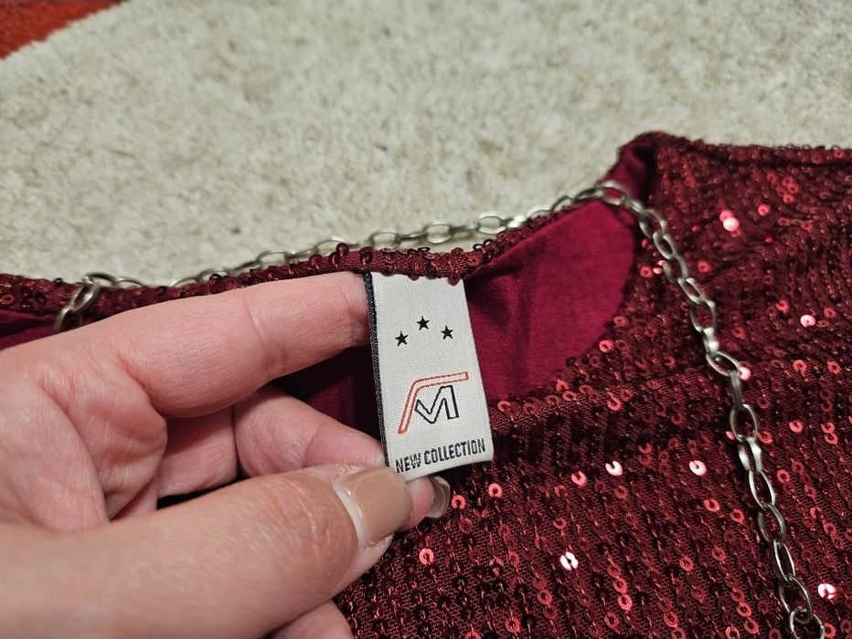 Vestido brilhantes bordeaux (TU) New Collection - novo (oferta fio)

V