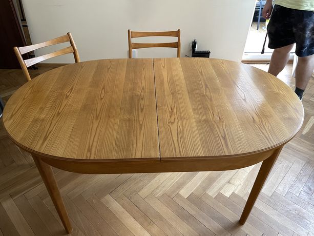 Stół drewniany + 6 krzeseł KOMPLET