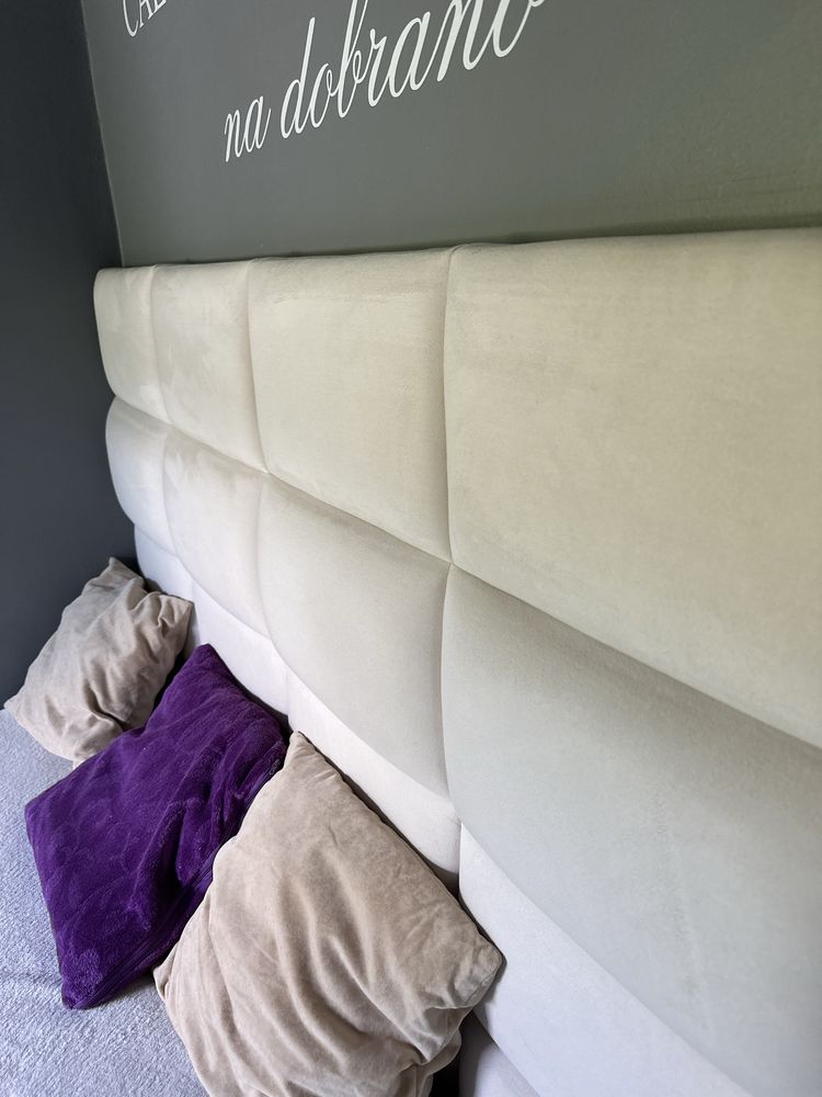 Łóżko z komorą + materac 140cm