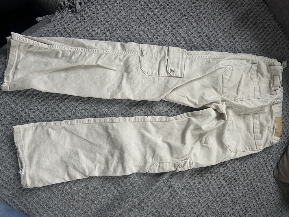 Zara 152 cm spodnie bojowki jeansowe 11-12 lat