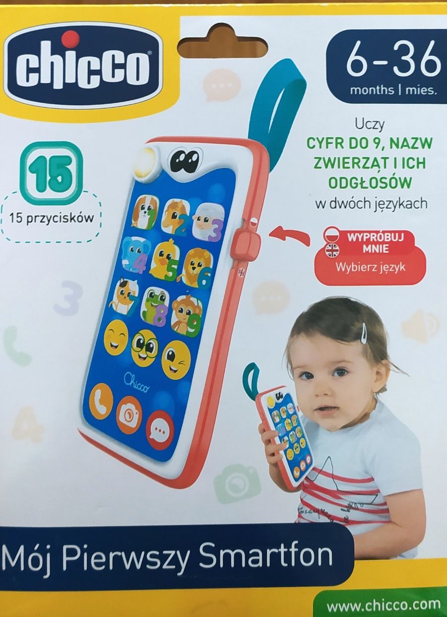 Chicco Mój pierwszy smartfon / telefon  Nowa zabawka interaktywna