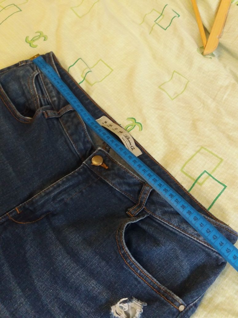 Модные рваные джинсы большой размер