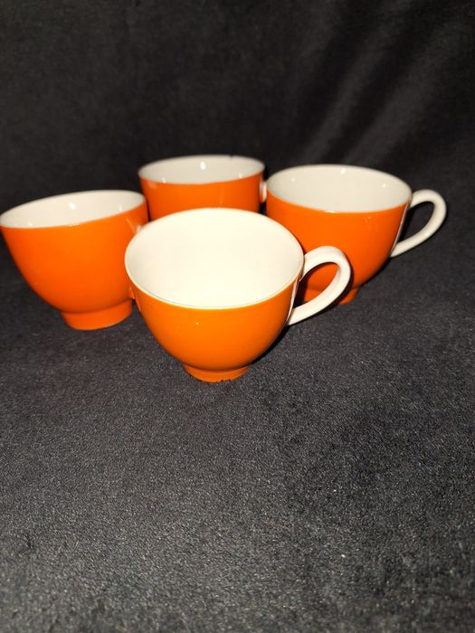 Kolekcja PRL stara mała filizanka x 4 porcelana Ćmielów