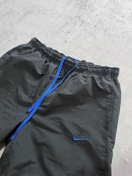 Czarne spodnie dresowe Nike vintage / szelest / y2k baggy trackpants