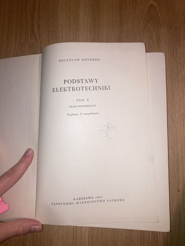 Podstawy elektrotechniki Bolesław Konorski