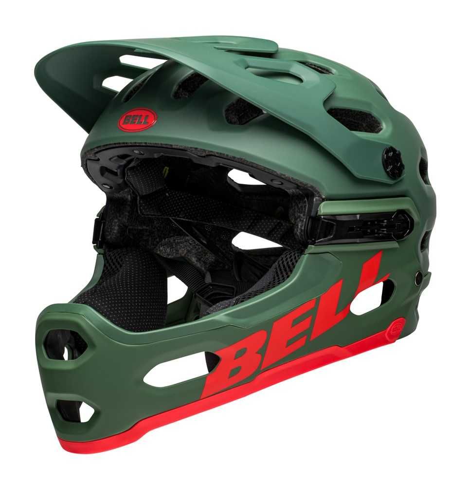 Kask BELL SUPER 3R MIPS M L Matte Dark Green infrared