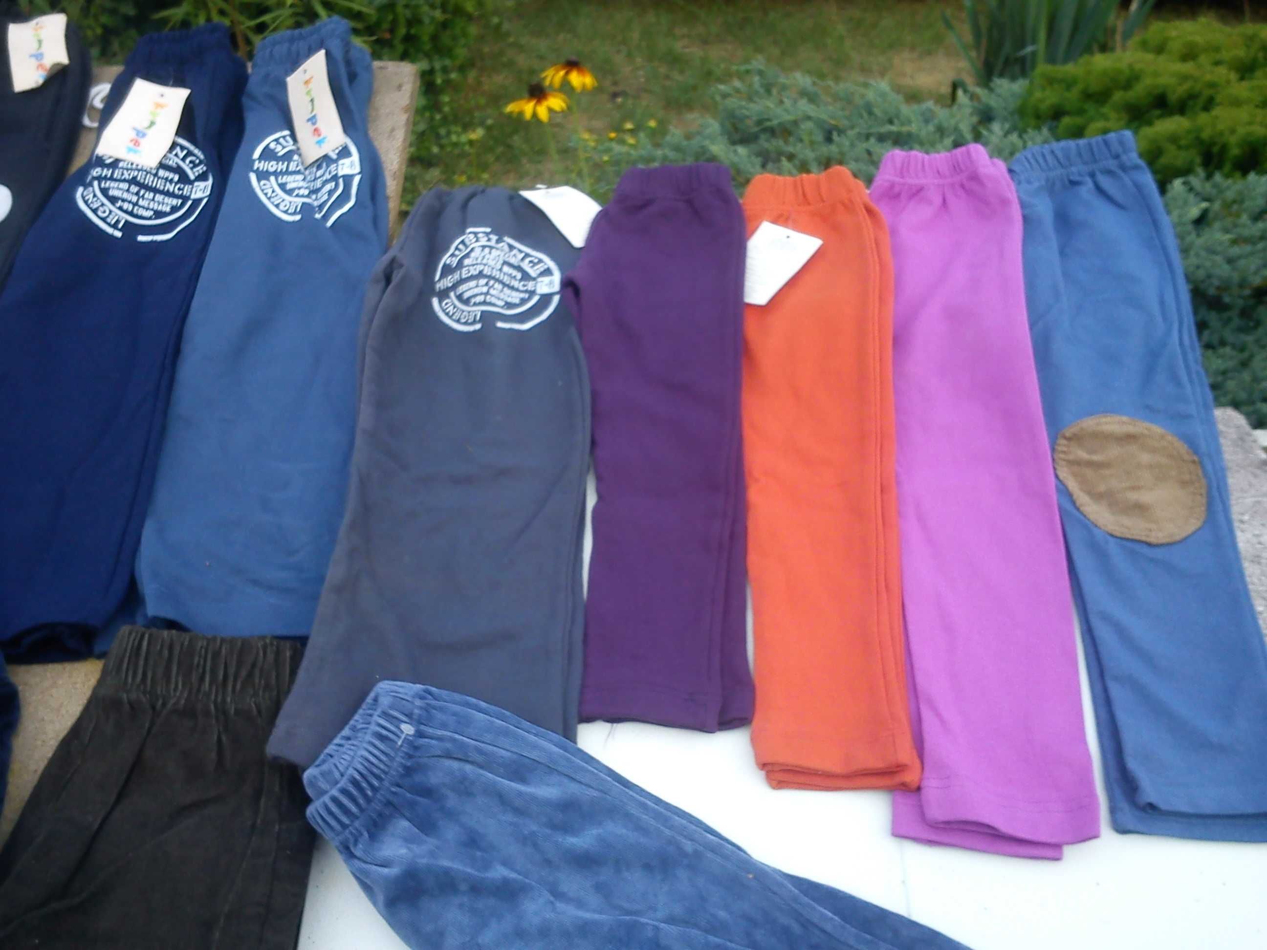 Legginsy, spodnie dresowe, ubrania, getry, 104 bawełna