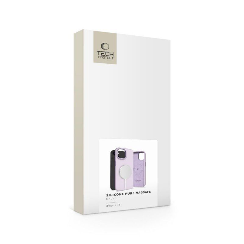 Tech-Protect Silicone Pure Magsafe Iphone 15 Mauve
