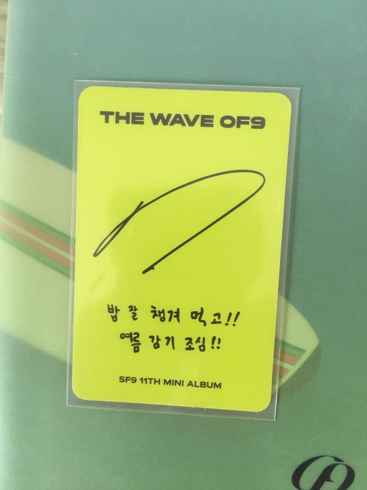 Album Sf9 The wave Of9 Ray of The sun ver. Kpop Dawoon