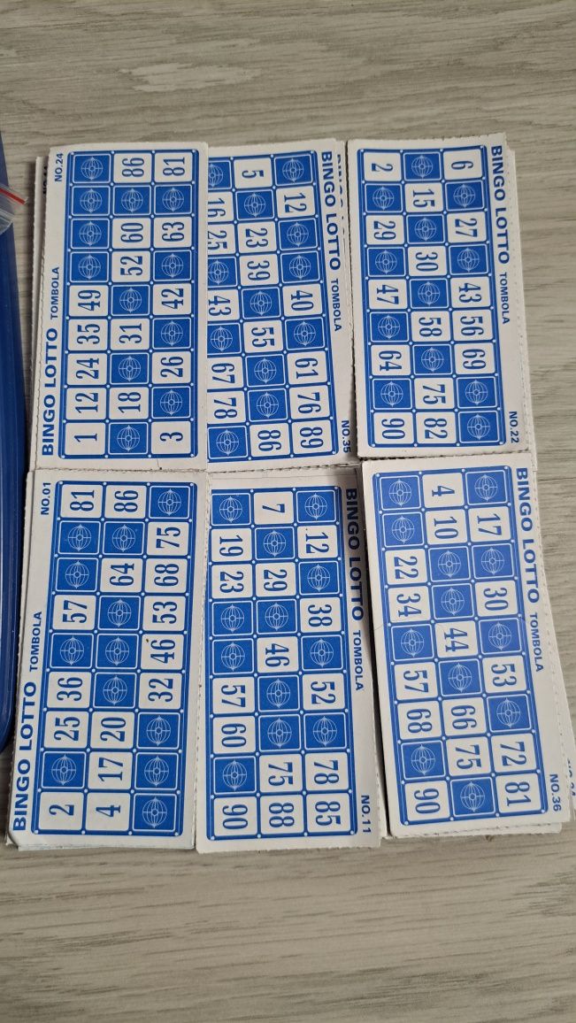 Gra Bingo Dromader 48 kart 90 numerów. Gra stołowa Bingo. Gra loteria