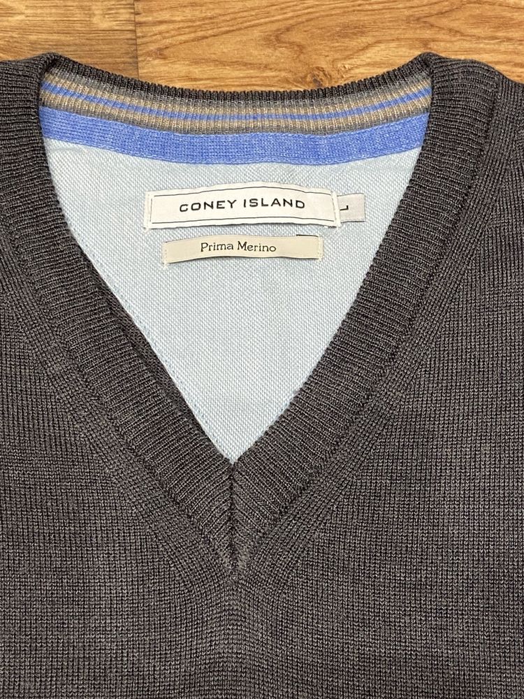 Lakoniczny podstawowy sweter/pulower Coney Island, rozmiar L