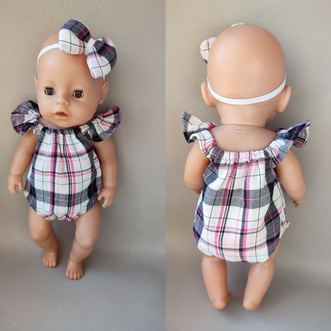 Одяг для ляльки Baby Born 43 см боді + пов'язка