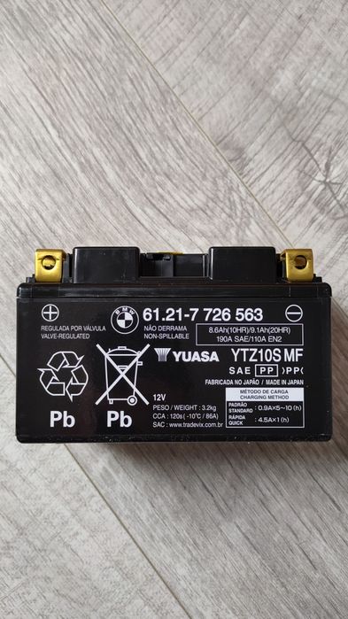 YUASA YTZ10S 12V / 9.1Ah akumulator nowy 2022