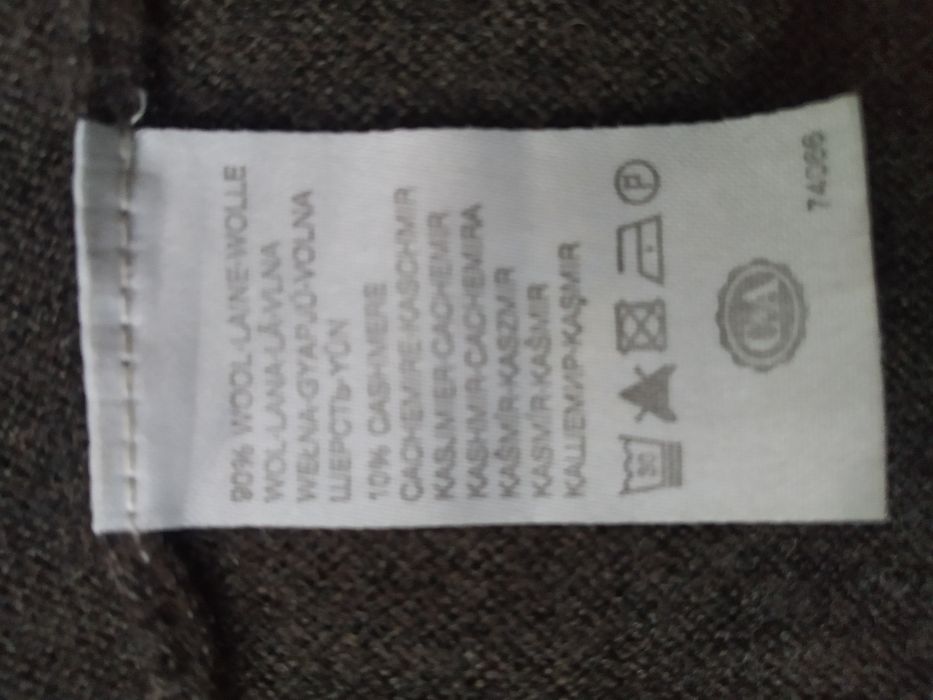 Sweter damski PREMIUM brązowy rozm. M, C&A  100% wełna