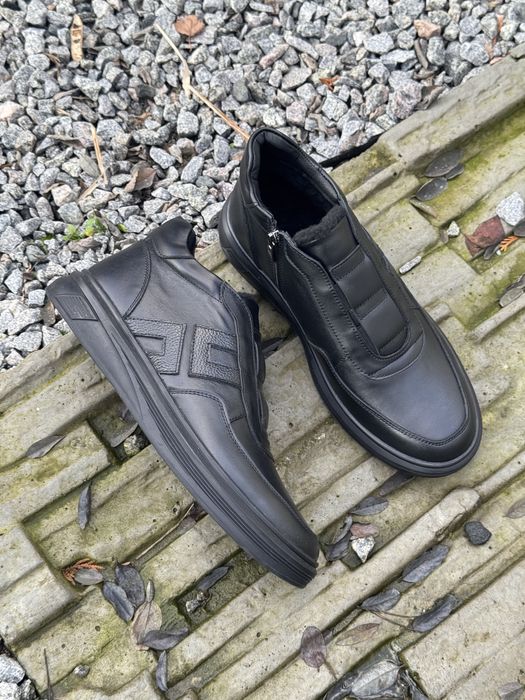 Чоловічі черевики шкіра на хутрі 42-27.5 см