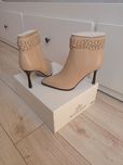 Eleganckie botki na szpilce, Wittchen jesienne botki skórzane