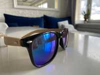 Modne drewniane okulary przeciwsłoneczne polaryzacyjne UV400}