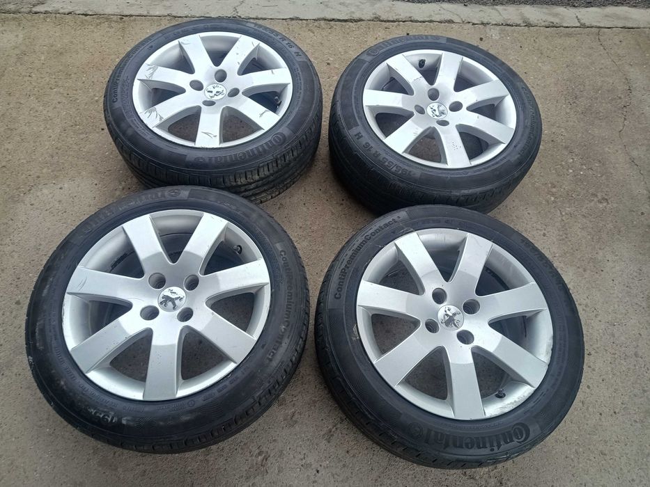 Alufelgi koła Peugeot 16'' 4x108 z oponami letnimi