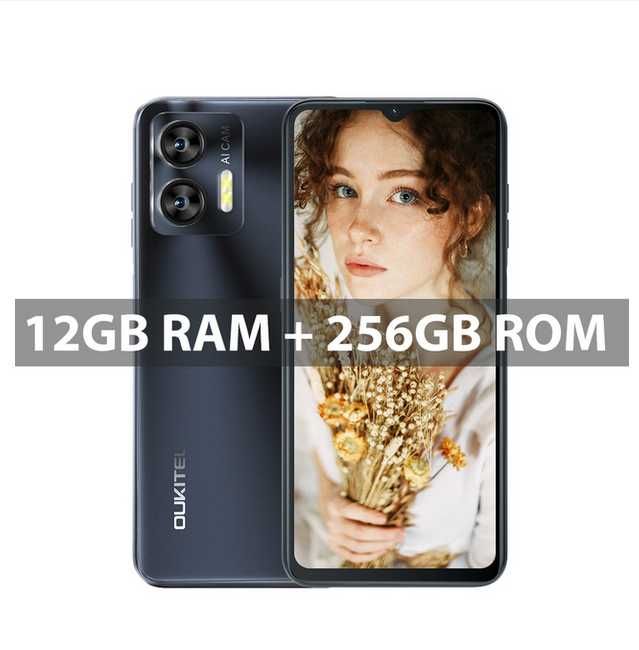 Oukitel C35. 24Gb(12+12)/256Gb, 90Hz, Tiger 616, 50Mp/8Mp, 5150Ma