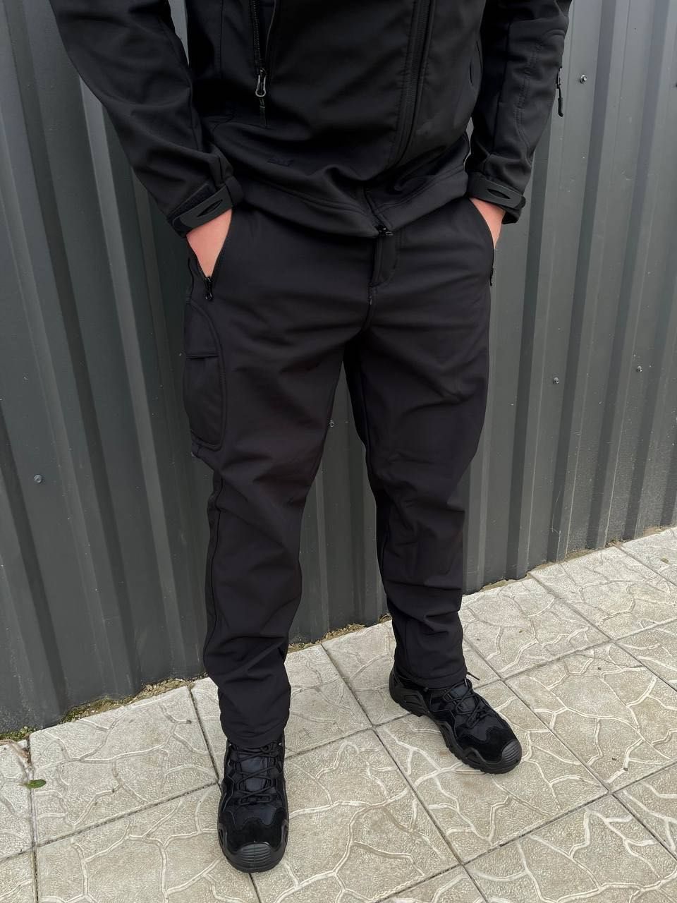 ‼️Хіт‼️ Зимові тактичні штани Esdy Soft Shell Black M//XL/