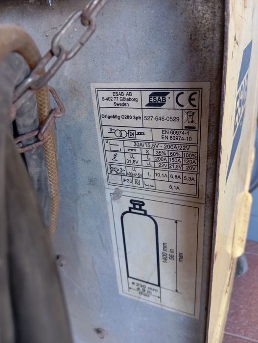 Półautomat spawarka OrigoMig C200 3ph / 400V