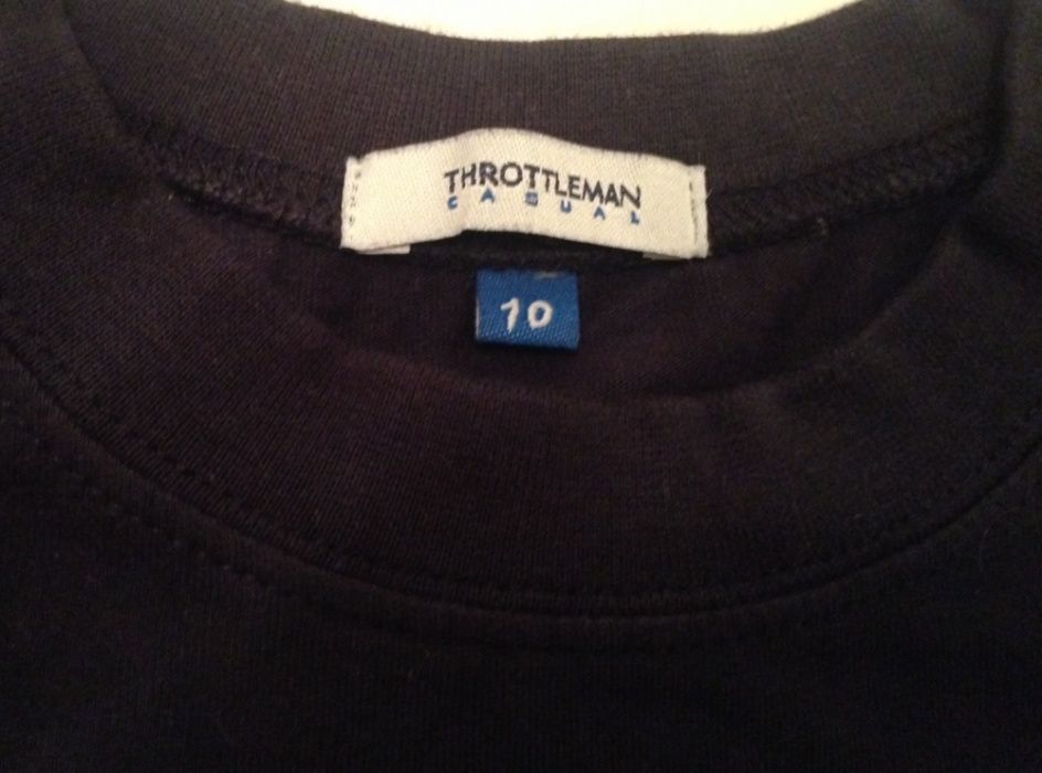 T-shirt Throttleman criança, azul escura, unissexo
