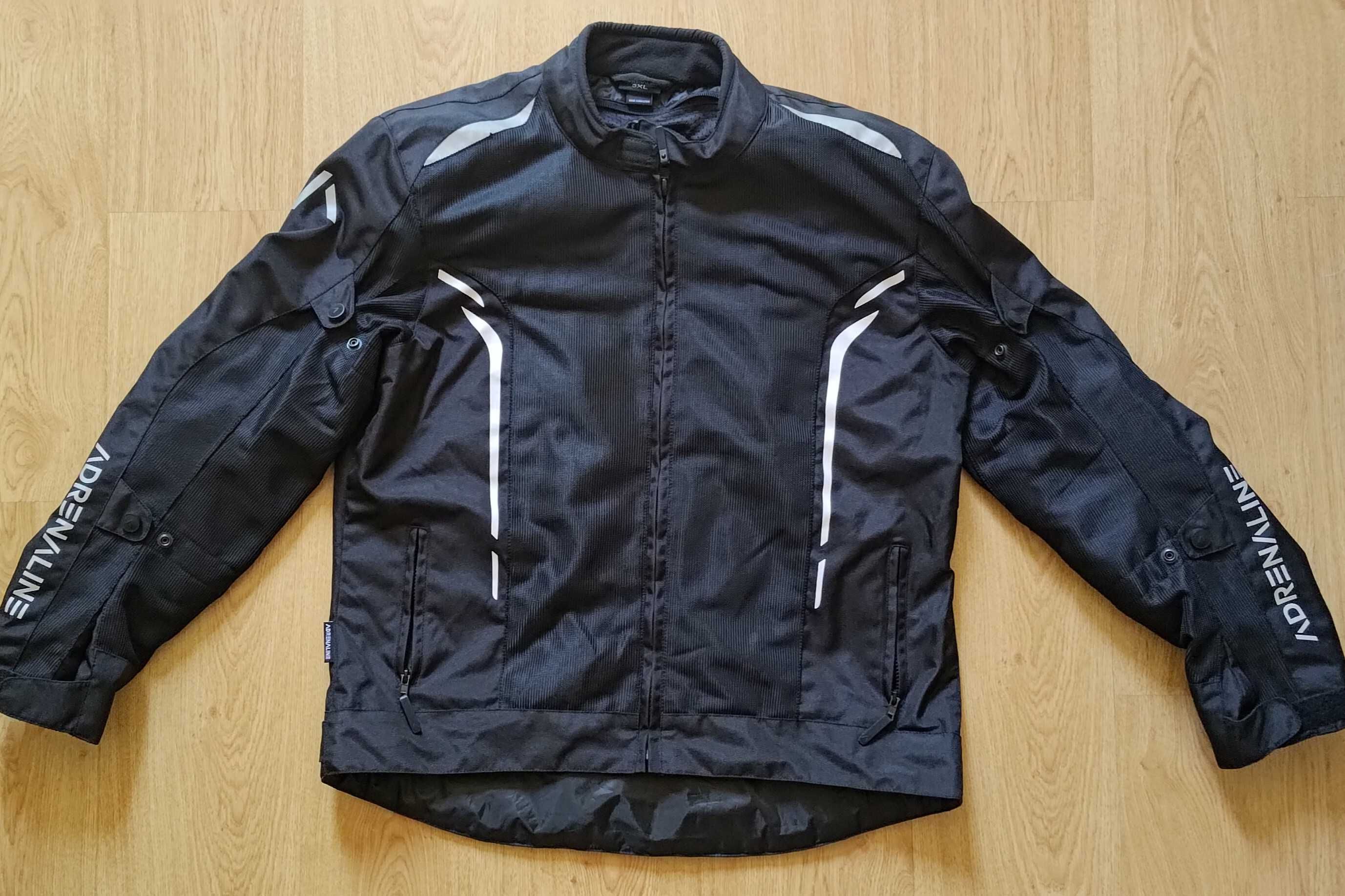 Kurtka motocyklowa Adrenaline Meshtec, czarna, 3XL
