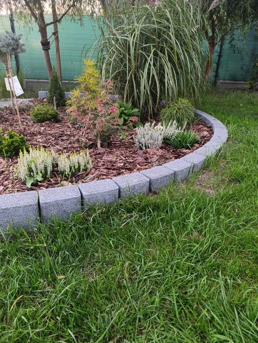 Palisada Zen 40 i 60cm brąz na rabaty, murek oporowy