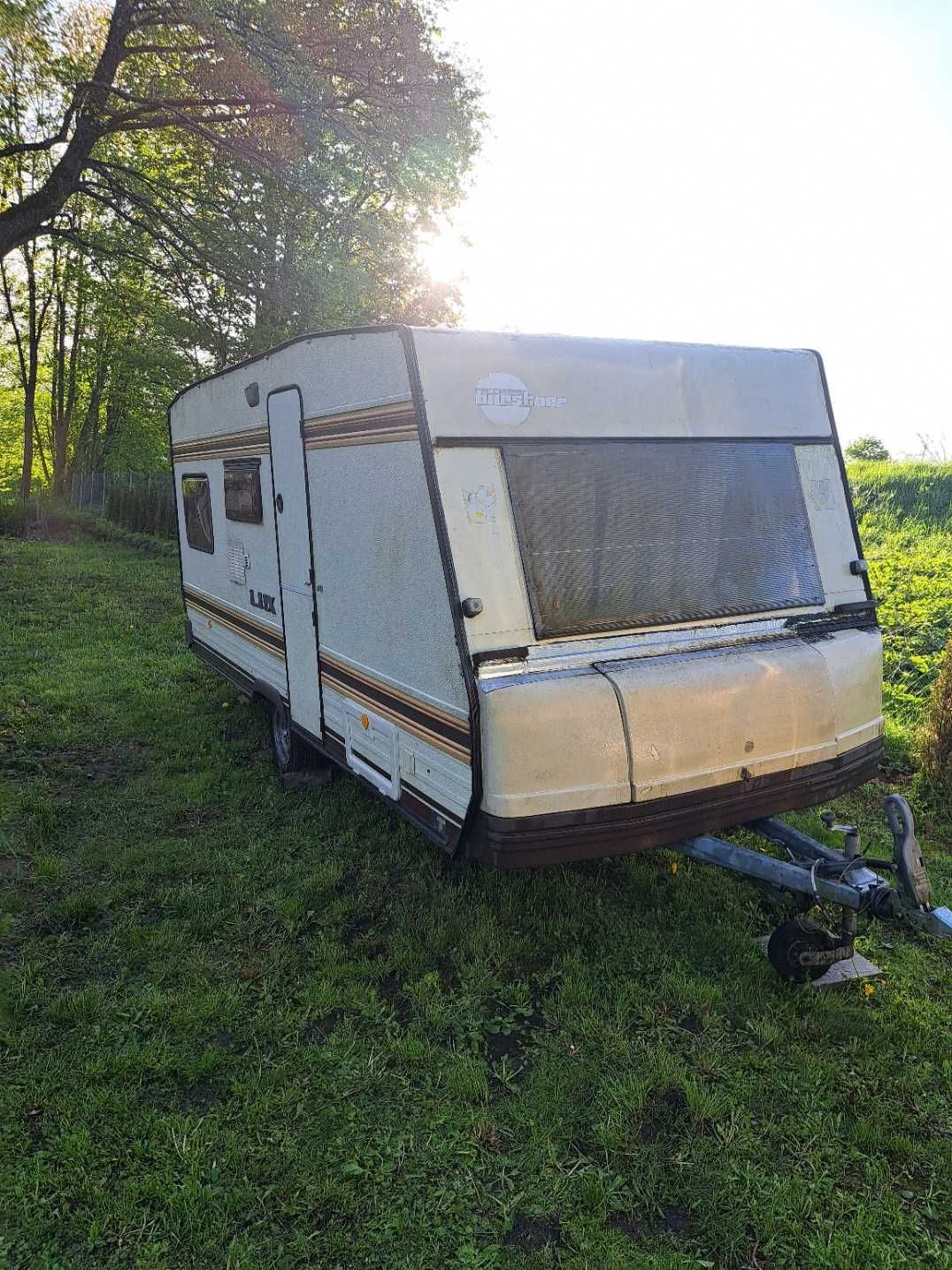 Przyczepa kempingowa camping na działkę stróżówka TRANSPORT