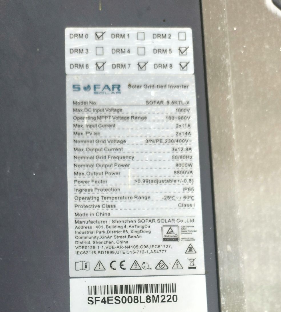 Inwerter sieciowy SOFAR 8.8 KTL-X
