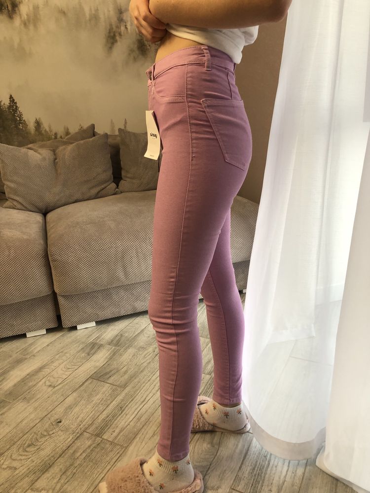 фиолетовые джинсы sansey 12-13 лет