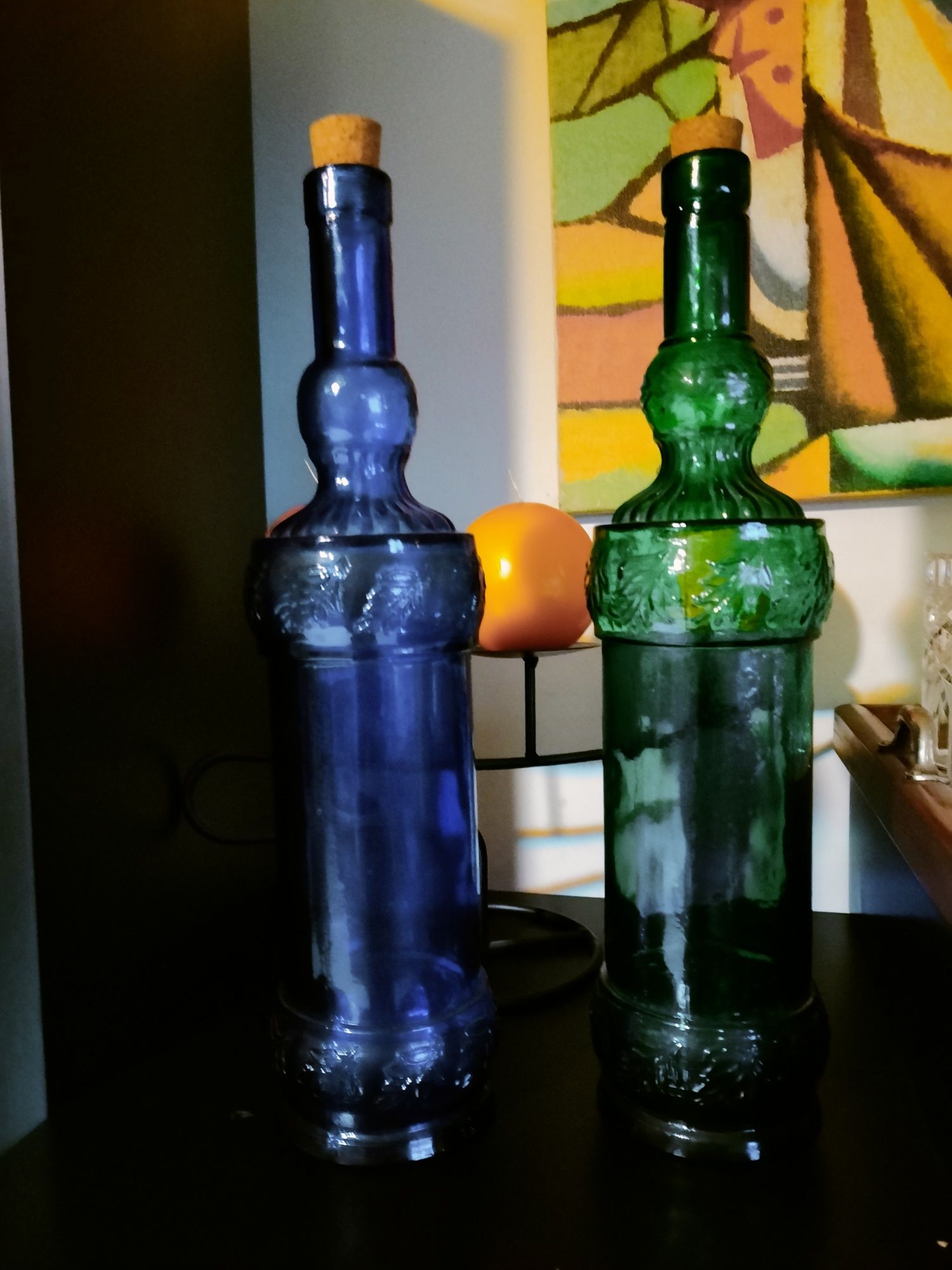 Garrafas coloridas